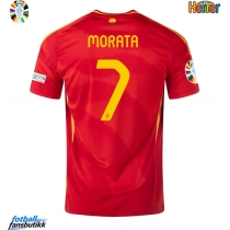 Spania Alvaro Morata #7 Hjemmedrakt EM 2024 Kortermet